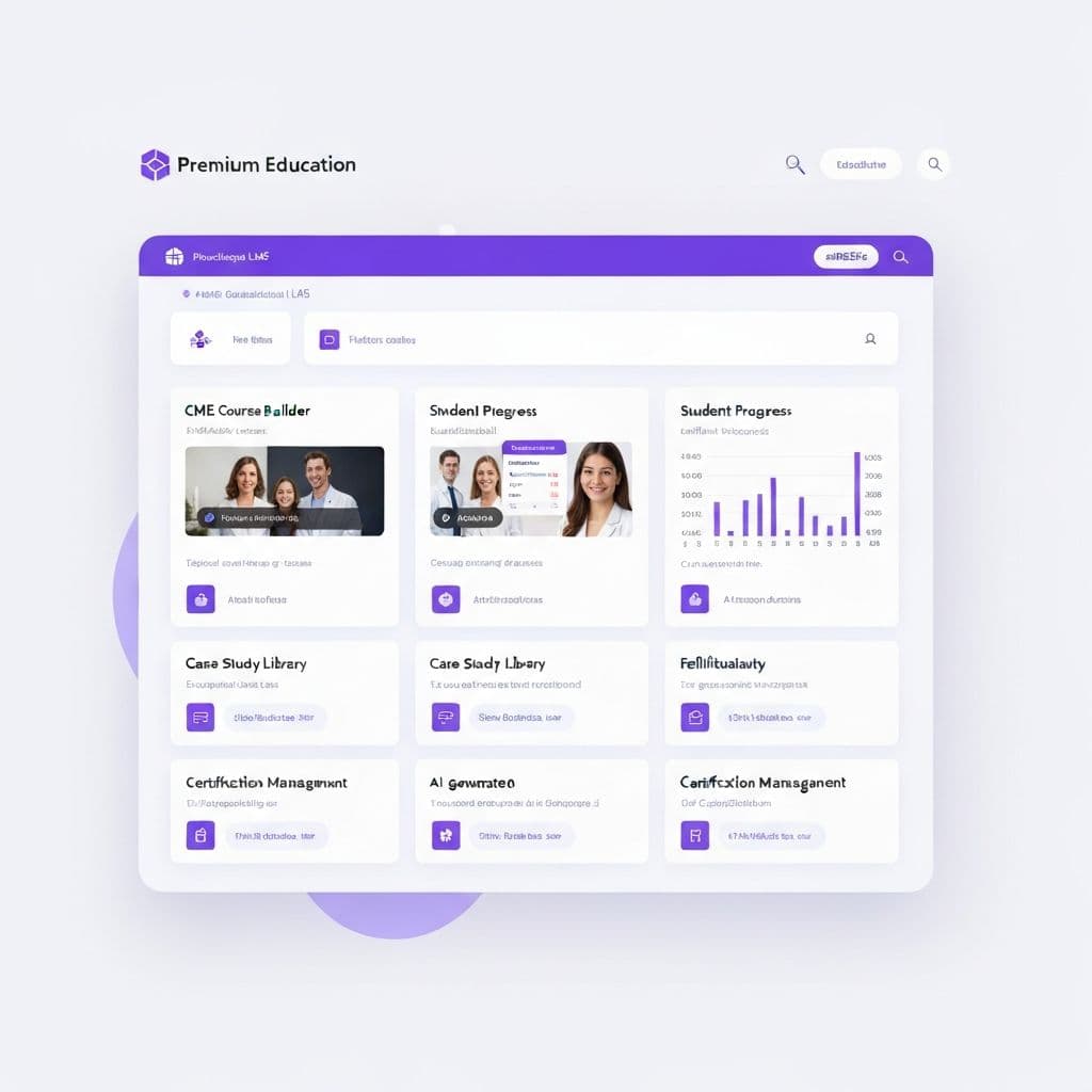 Educator Dashboard - Course builder and student analytics